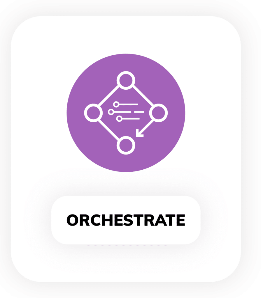 Data orchestration icon in purple for the Ascend build plane.
