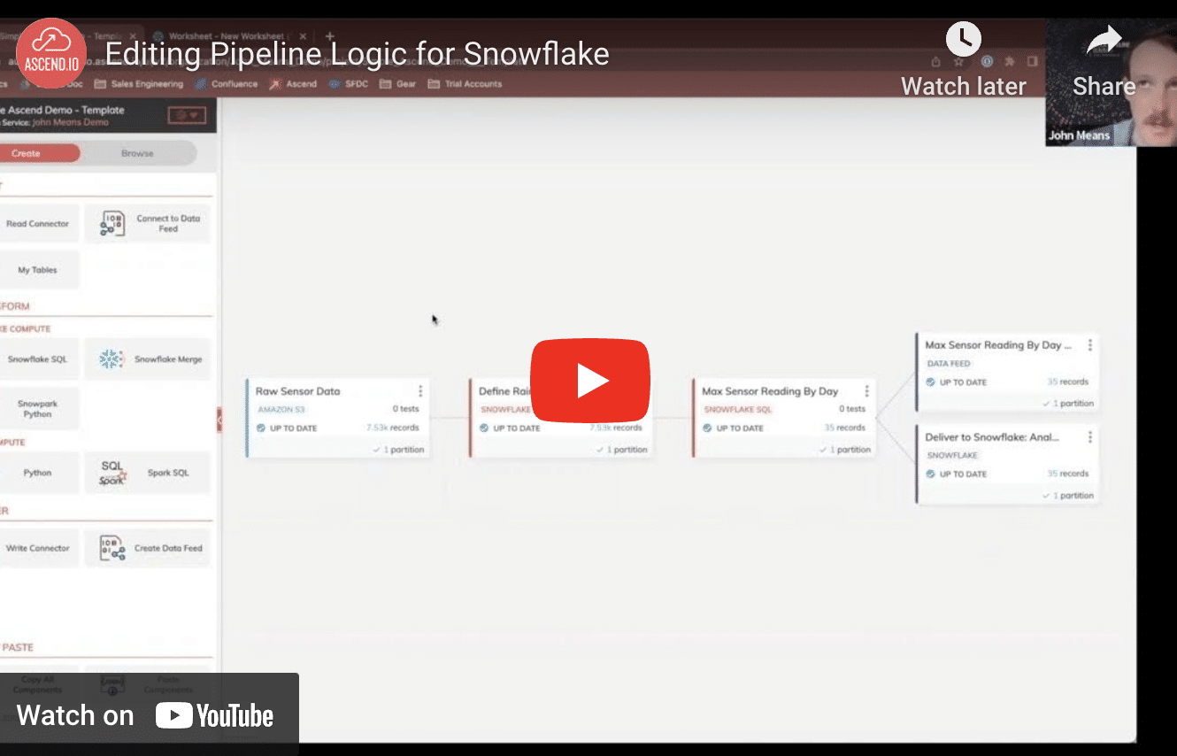 Editing Pipeline Logic for Snowflake